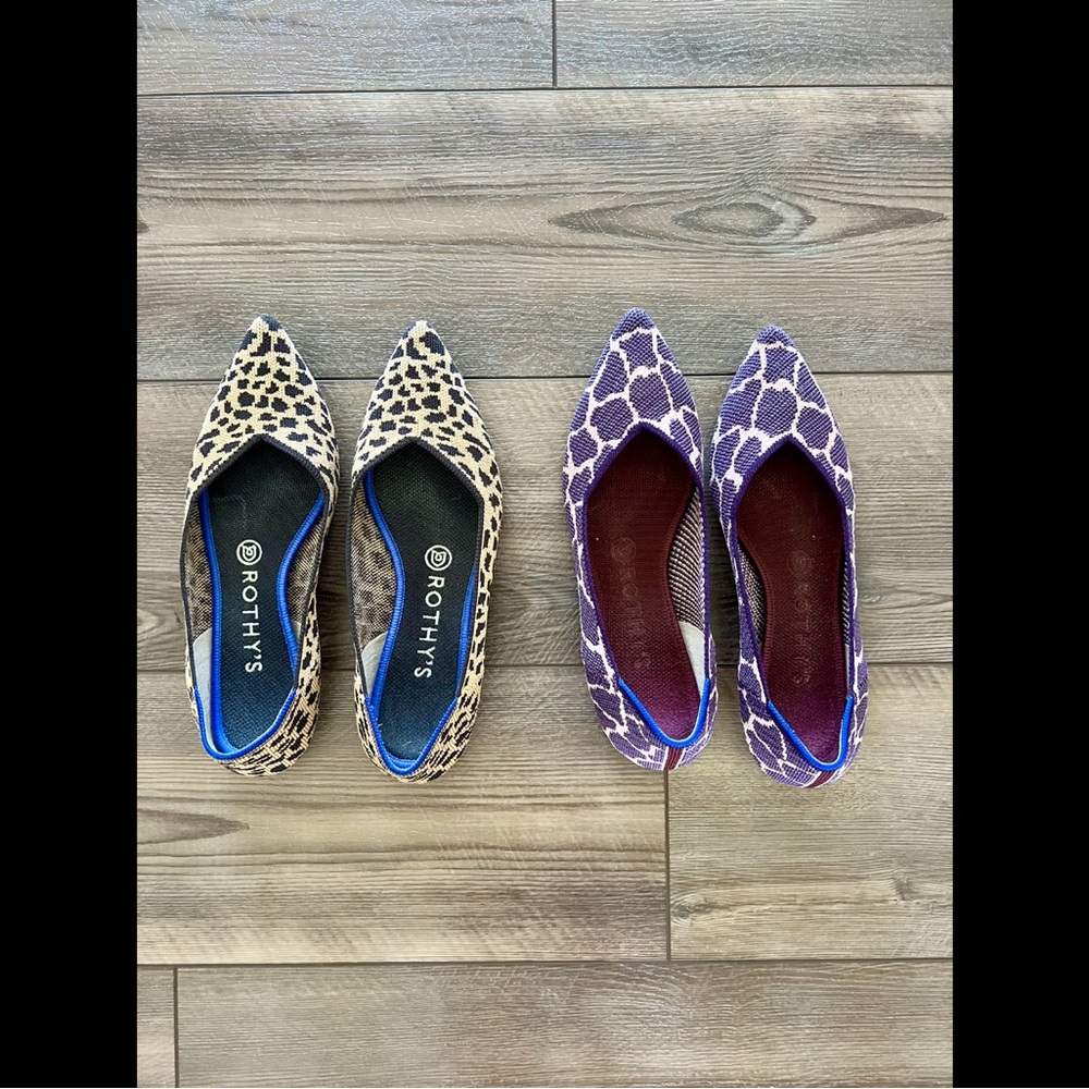 Rothy The Point Flats x 2